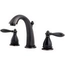 Widespread Bathroom Sink Faucet with Double Lever Handle in Brushed Nickel