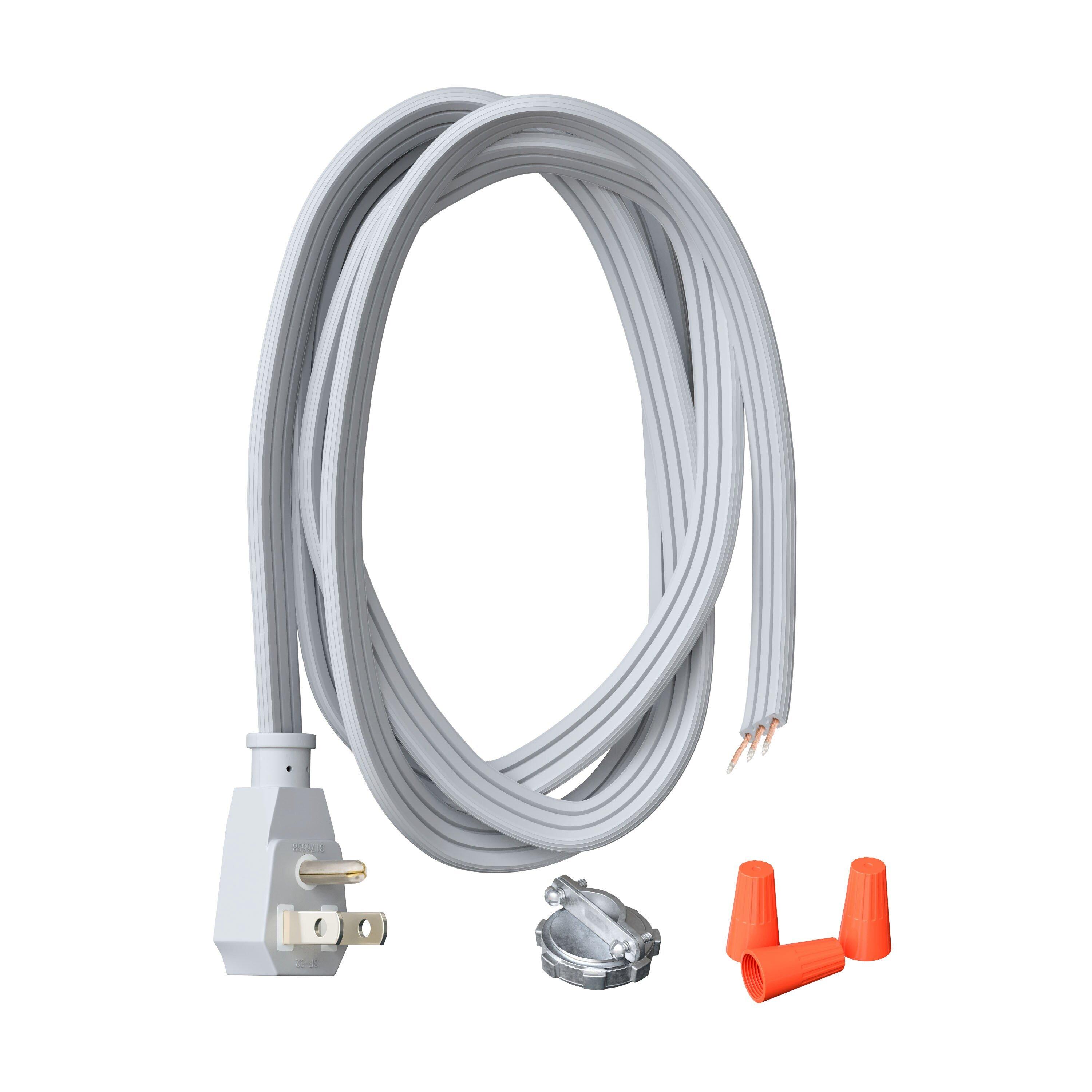 RAPTOR&reg; Grey 16/3 Gauge Power Cord, Angle Plug 