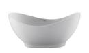 MTI Whirlpools&reg; Matte White 66 x 28-3/4 in. Freestanding Bathtub with Center Drain 