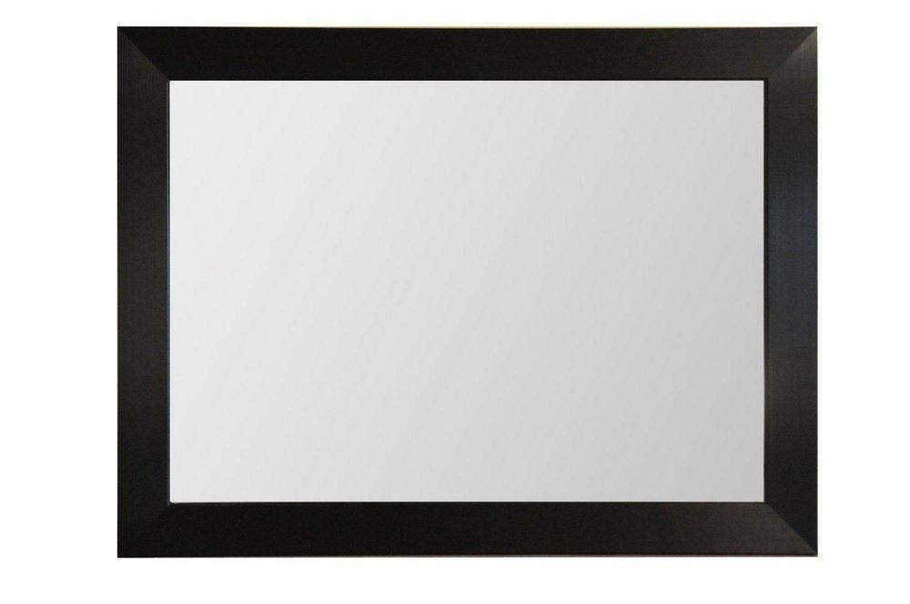 MirrorMate Espresso 36 x 24 in. Frame Rectangle Mirror 