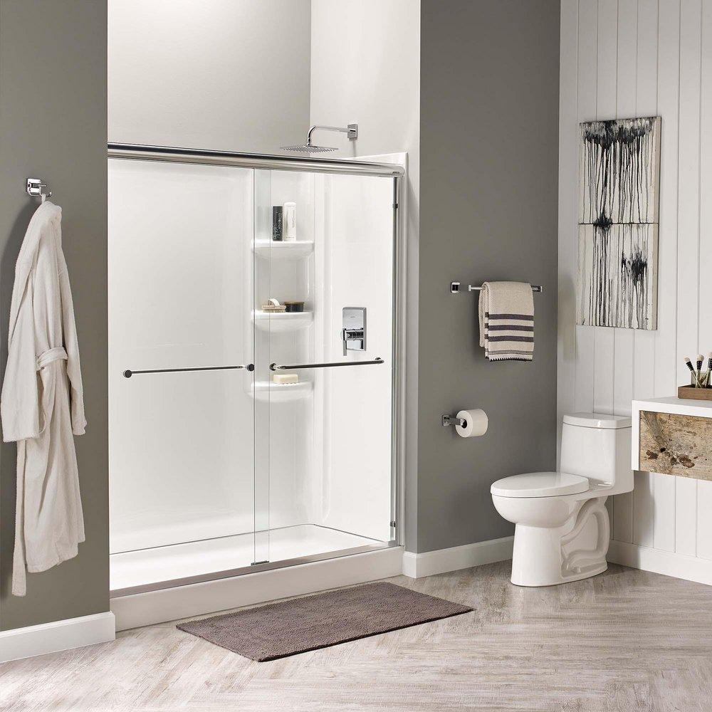 American Standard Bathing Arctic 60 x 32 in. Shower Wall Set 