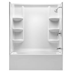 60 x 32 in. Tub & Shower Wall Set in Arctic White