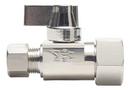 Sioux Chief Chrome Plated FPT x OD Compression Quarter Turn Straight Supply Stop Valve in Chrome Plated 