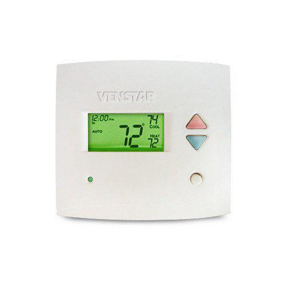 Venstar White 4-1/2 in. 7-Day Digital Programmable Thermostat 
