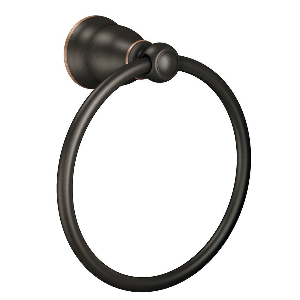 Moen Mediterranean Bronze Round Closed Towel Ring 