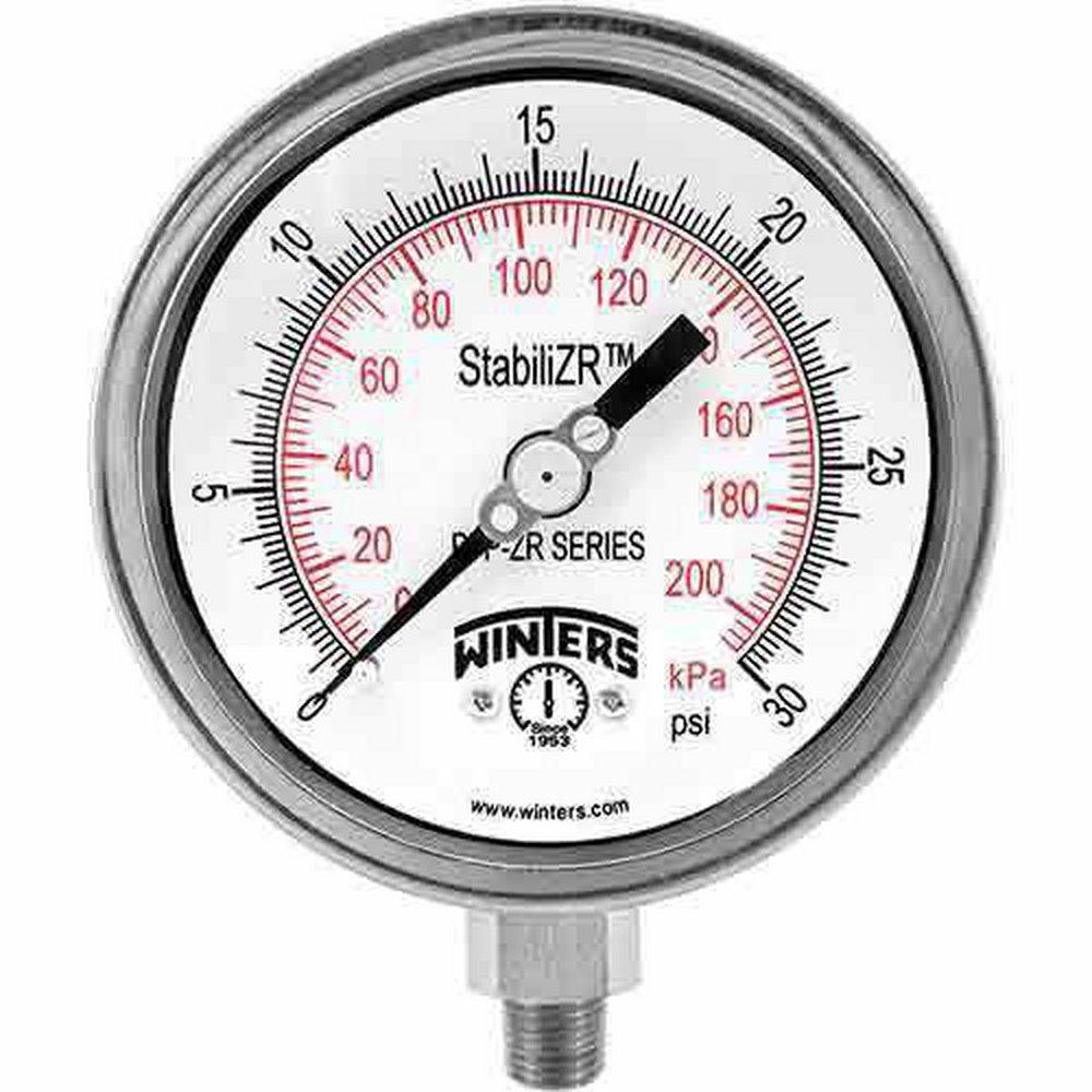 Winter's Thermogauges 2-1/2 in. Steel Pressure Gauge 