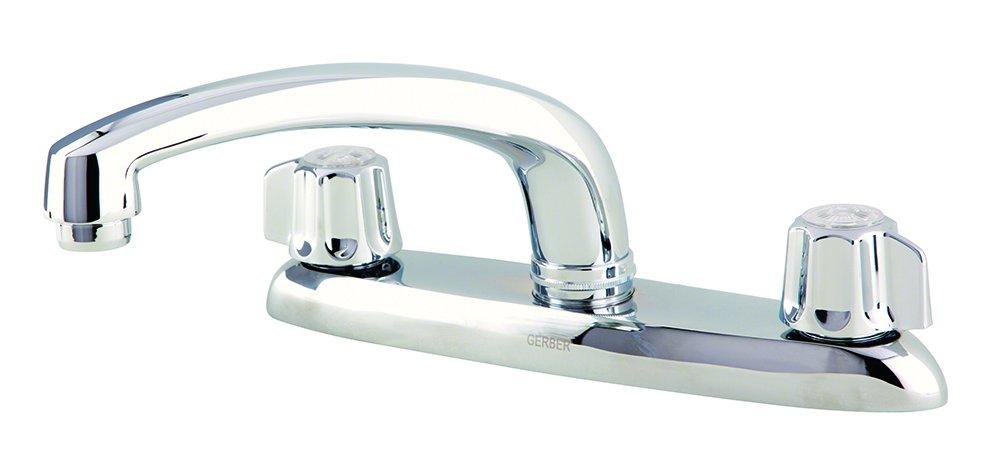 Gerber Plumbing Polished Chrome 2.2 gpm 3-Hole Kitchen Faucet with Double-Handle 