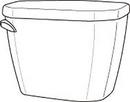 Gerber Plumbing White Toilet Tank Lid Only 