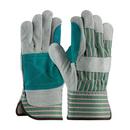 West Chester&reg; Grey Leather Double Palm Glove 