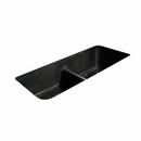 CECO Black 43 x 19-1/2 in. No Hole Cast Iron Double Bowl Undermount Kitchen Sink 
