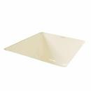 Commercial Enameling Biscuit 16 x 17-1/2 in. No Hole Undermount Cast Iron Bar Sink 