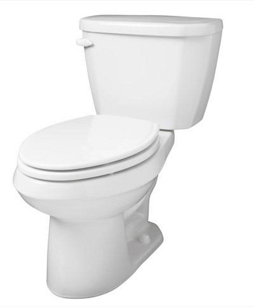 Gerber Plumbing Bone 1.6 gpf Elongated Floor Mount Two Piece Toilet Bowl 