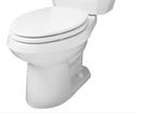 1.6 gpf Elongated Floor Mount Two Piece Toilet Bowl in Bone