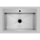 Signature Hardware Stainless Steel 33 x 22 in. 3-Hole Single Bowl Undermount Kitchen Sink 