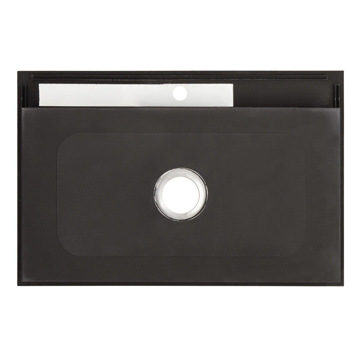 Signature Hardware Stainless Steel 33 x 22 in. 3-Hole Single Bowl Undermount Kitchen Sink 
