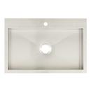 Signature Hardware Stainless Steel 33 x 22 in. 3-Hole Single Bowl Undermount Kitchen Sink 