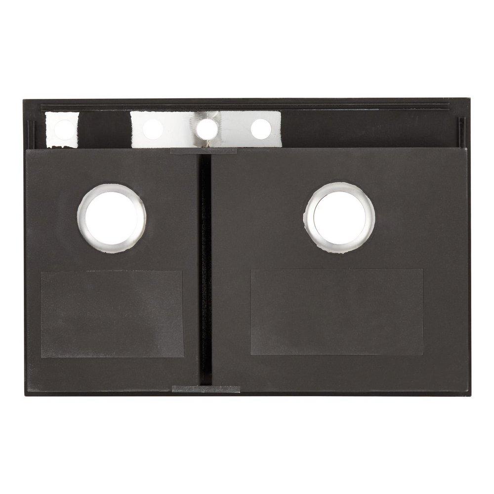 Signature Hardware Brushed Stainless Steel 33 x 22 in. Stainless Steel Double Bowl Dual Mount Kitchen Sink in Brushed Stainless Steel 