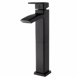 Single Handle Vessel Filler Bathroom Sink Faucet in Matte Black