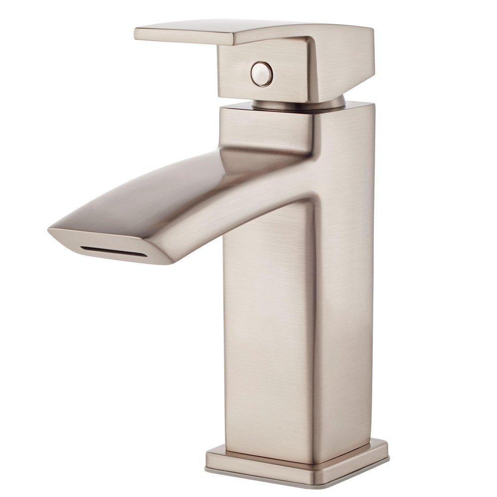 Pfister Brushed Nickel Single Handle Centerset Bathroom Sink Faucet 