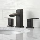 Pfister Black 11-1/4 in. 1.2 gpm 3-Hole Widespread Bath Faucet with Double Lever Handle 