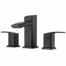 Pfister Black Two Handle Widespread Bathroom Sink Faucet 