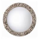 42 in. Frame Round Mirror in Natural Shell