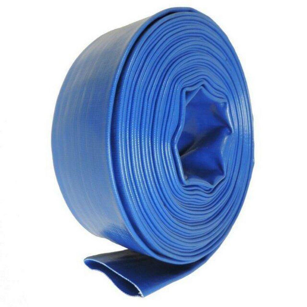 Jason Industrial 2 in. x 50 ft. Lay Flat Hose with Camlock in Blue