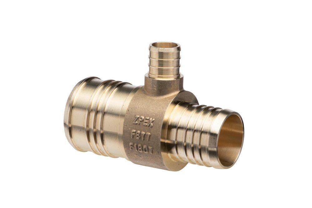 Zurn Barbed Brass Reducing Tee 