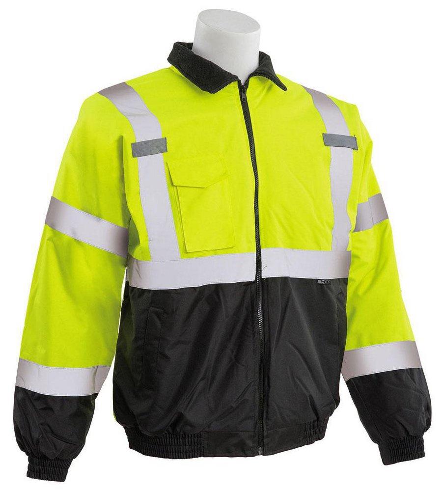 ERB Safety Hi-Viz Lime Bomber Jacket 