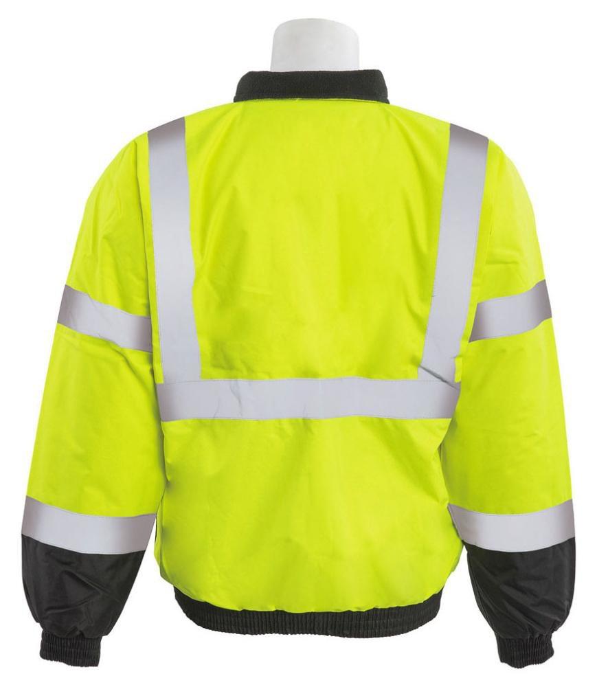 ERB Safety Hi-Viz Lime Bomber Jacket 