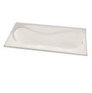Praxis Companies Biscuit 72 x 42 in. Whirlpool Drop-In Bathtub with End Drain 
