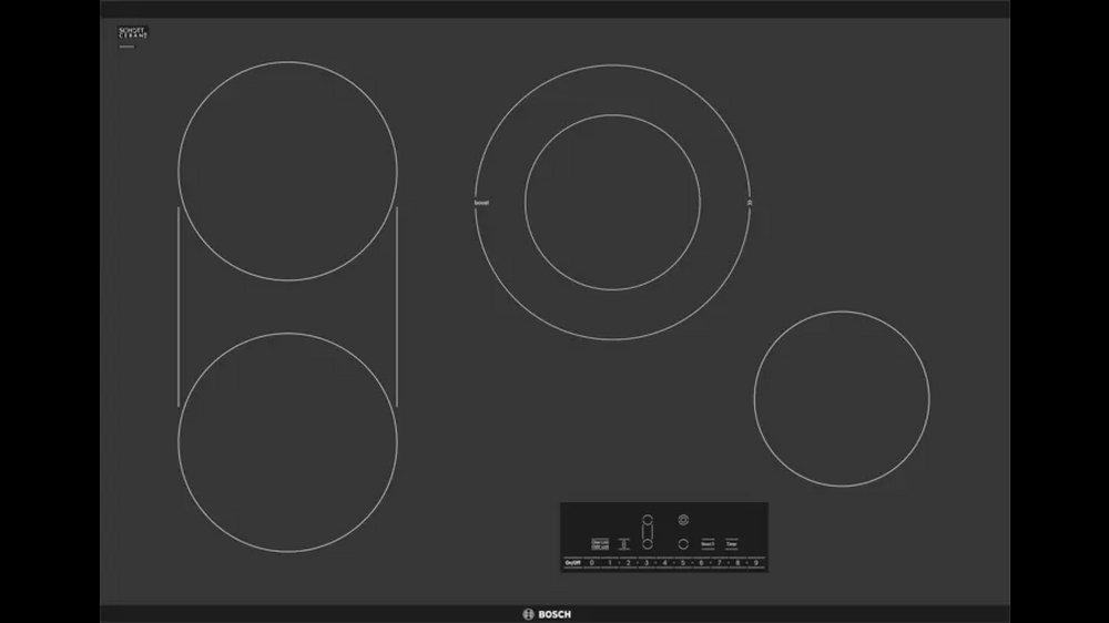 BSH Home Appliances Corporation Black 4 Burner Smoothtop Cooktop 