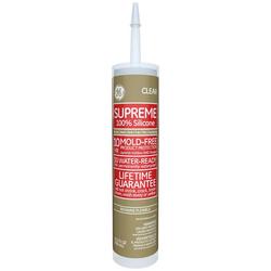 10.1 oz. Supreme Silicone Kitchen and Bath Caulk in Clear