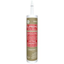 10.1 oz. Supreme Silicone Kitchen and Bath Caulk in White