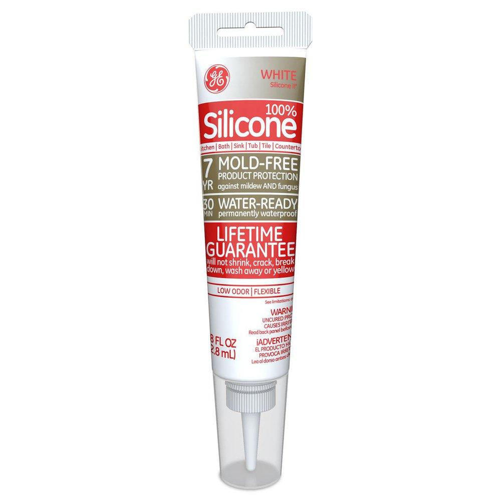 Momentive Performance Materials White Silicone Kitchen and Bath Caulk in White 