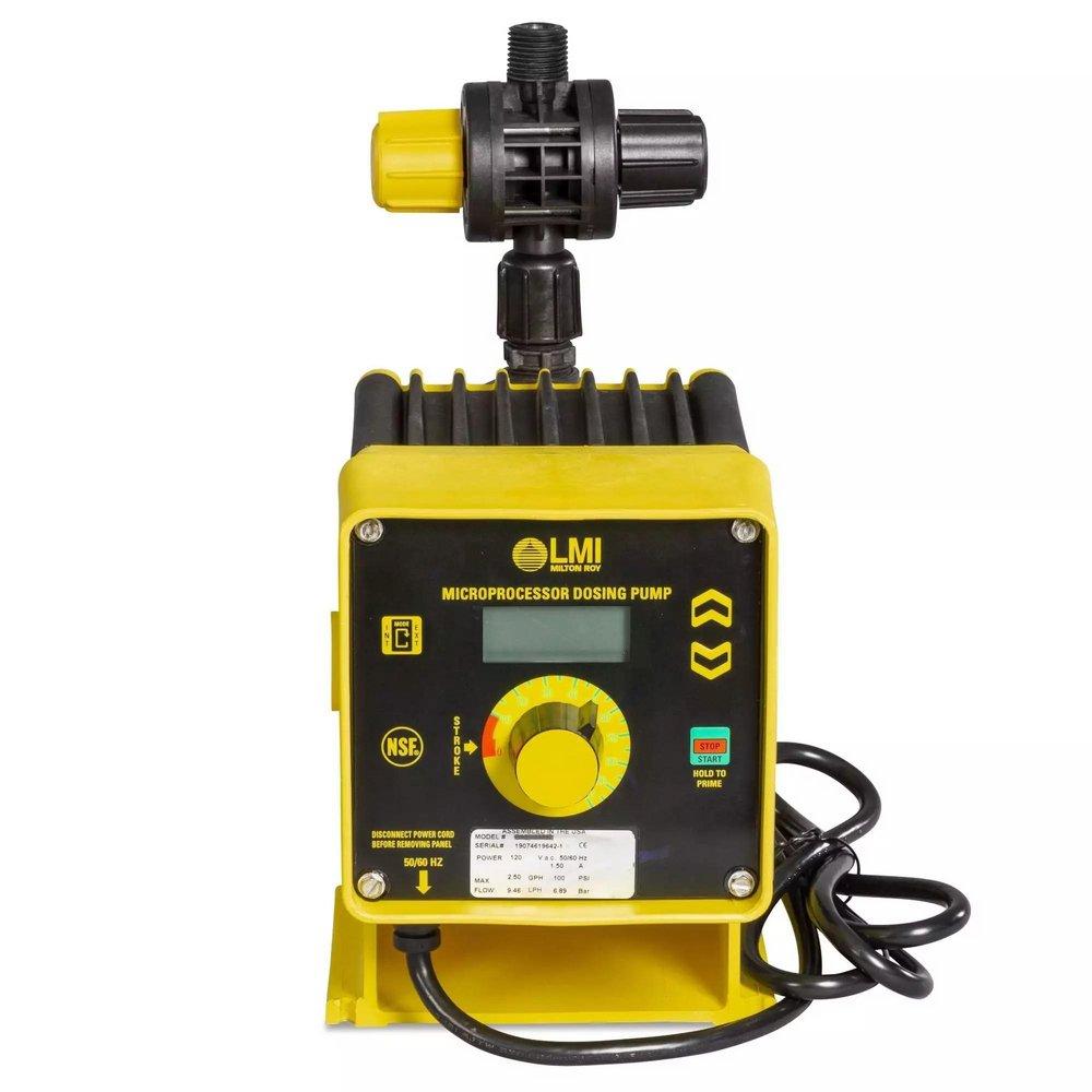 LMI 30 psi Plastic, Ceramic and Fluorofilm Electronic Metering Pump 