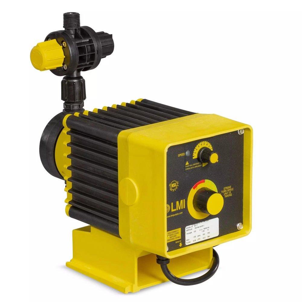 LMI 100 psi Plastic, Ceramic and Fluorofilm Electronic Metering Pump 