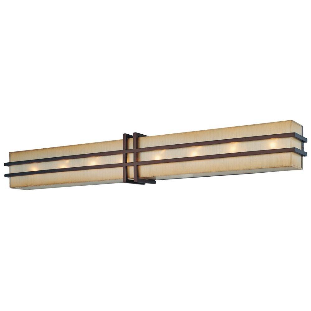 Metropolitan Cimarron Bronze 5-1/4 in. 60W 8-Light Candelabra E-12 Base Bath Vanity Light 
