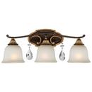 Metropolitan Raven Bronze/Sunburst Gold Leaf CHATEAU NOBLES 3LT BATH BAR 