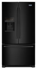 35-5/8 in. 24.7 cu. ft. French Door Refrigerator in Black