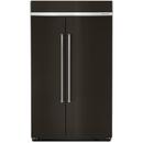 48-1/4 in. 30 cu. ft. Side-By-Side Refrigerator in Black Stainless