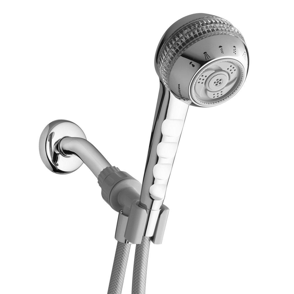 Water Pik Polished Chrome/Grey 2.5 gpm CCN Trim Handheld Showerhead 6-Settings with Massage 