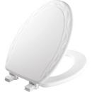 Bemis White Molded Wood Elongated Closed Front with Cover Toilet Seat 