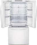 Samsung White 29-3/4 in. 21.6 cu. ft. Bottom Mount Freezer, French Door, Full Refrigerator 