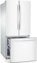 Samsung White 29-3/4 in. 21.6 cu. ft. Bottom Mount Freezer, French Door, Full Refrigerator 
