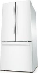Samsung White 29-3/4 in. 21.6 cu. ft. Bottom Mount Freezer, French Door, Full Refrigerator 