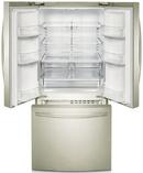 Samsung Stainless Platinum 29-3/4 in. 21.6 cu. ft. Bottom Mount Freezer, French Door, Full Refrigerator 
