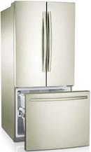 Samsung Stainless Platinum 29-3/4 in. 21.6 cu. ft. Bottom Mount Freezer, French Door, Full Refrigerator 