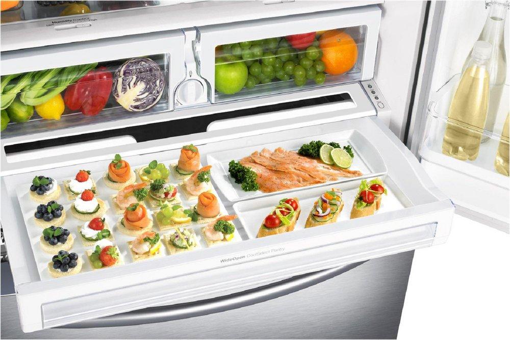 Samsung Stainless Steel 35-3/4 in. 28.07 cu. ft. French Door Refrigerator 