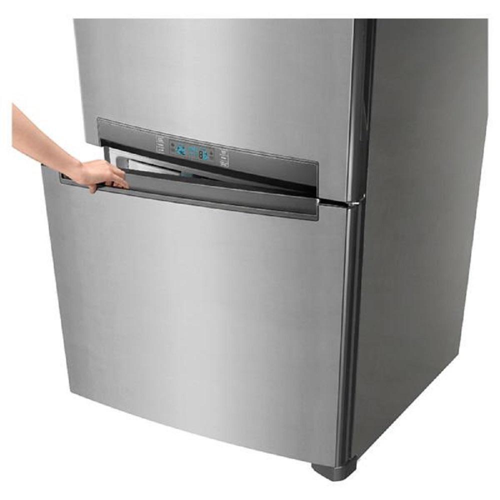 Samsung Stainless Platinum 32-1/4 in. 20 cu. ft. Bottom Mount Freezer and Full Refrigerator 